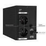 ИБП (инвертор, синус, для котла) EXEGATE SINETOWER SN-600.LCD.AVR.2SH EX295980RUS